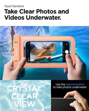 Заредете изображение във визуализатора на галерията – Spigen Aqua Shield A601 case waterproof IPX8 - orange 2 pcs.
