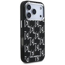 Заредете изображение във визуализатора на галерията – KARL LAGERFELD case for IPHONE 17 Pro Max compatible with MagSafe KLHMP17XHMIKLMEK (IML KL Monogram) black
