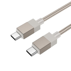 Кабел Hoco Type C to Type C 3A 60W X110 1 m златист