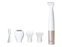 Заредете изображение във визуализатора на галерията – PANASONIC ES-WM31-P301 5-in-1 Trimmer White and Gold
