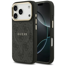 Заредете изображение във визуализатора на галерията – GUESS case for IPHONE 17 Pro compatible with MagSafe GUHMP17LP4MSEGCK (PU 4G W/ Classic) black
