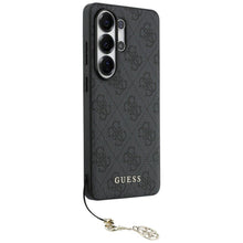 Заредете изображение във визуализатора на галерията – GUESS case for SAMSUNG S26 Ultra GUHMS26LGF4GGR (PU 4G Classic Logo with Charm) black

