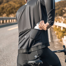 Заредете изображение във визуализатора на галерията – Rockbros 15400002004 long sleeve cycling jersey autumn/winter XL - black
