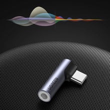 Заредете изображение във визуализатора на галерията – Ugreen AV154 80384 USB-C adapter (male) angled / mini jack 3.5mm (female) - gray
