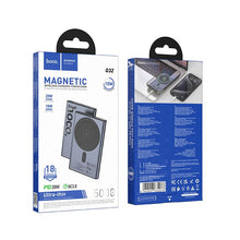 Заредете изображение във визуализатора на галерията – Powerbank compatible with MagSafe Hoco 5000 mAh QC PD 20W Q32 metal gray
