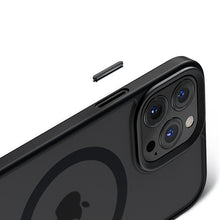 Заредете изображение във визуализатора на галерията – Benks Etui Magnetic Mist Metal Frame for Iphone 15 Plus black
