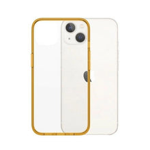Заредете изображение във визуализатора на галерията – PanzerGlass ClearCase antibacterial case with Military Grade certificate for iPhone 13 / 14 / 15 - transparent yellow
