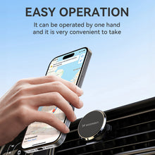 Заредете изображение във визуализатора на галерията – Wozinsky WUMKO magnetic phone holder for car air vent - black
