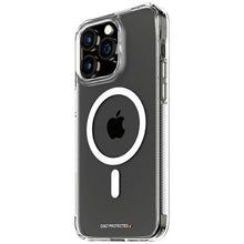 Заредете изображение във визуализатора на галерията – PanzerGlass HardCase with MagSafe with D3O and Military Grade Certified for iPhone 15 Pro Max - Transparent

