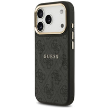 Заредете изображение във визуализатора на галерията – GUESS case for IPHONE 17 Pro compatible with MagSafe GUHMP17LP4MSEGCK (PU 4G W/ Classic) black
