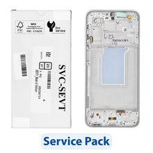 Заредете изображение във визуализатора на галерията – ServicePack LCD Display SAMSUNG A26 5G A266B White GH82-37049B
