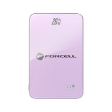 Заредете изображение във визуализатора на галерията – Powerbank compatible with MagSafe Forcell F-Energy SuperSlim F10K8 QC4.0 PD3.0 15W 10000 mAh purple
