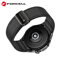 Заредете изображение във визуализатора на галерията – FORCELL F-DESIGN FS20 magnetic eco leather strap for SAMSUNG Watch 20 mm brown
