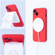 Заредете изображение във визуализатора на галерията – SILICONE MAG COVER case compatible with MagSafe for IPHONE 17 Pro red
