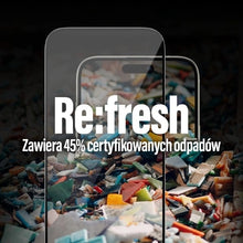 Заредете изображение във визуализатора на галерията – PanzerGlass Re:fresh Glass for iPhone 15 Plus with a positioner
