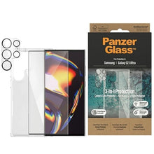 Заредете изображение във визуализатора на галерията – PanzerGlass Bundle 3in1 Transparent Case + Film + Camera Protector for Samsung Galaxy S23 Ultra
