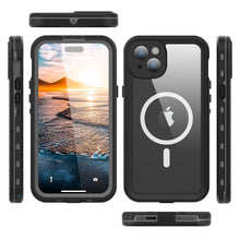 Заредете изображение във визуализатора на галерията – Waterproof case SHELLBOX DOT compatible with MagSafe for IPHONE 15 Plus black
