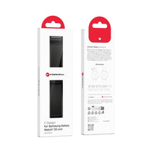Заредете изображение във визуализатора на галерията – FORCELL F-DESIGN FS10 stailess steel strap for SAMSUNG Watch 20 mm black
