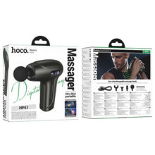 Заредете изображение във визуализатора на галерията – Electric mini silent massager GUN Hoco HP51 metal gray
