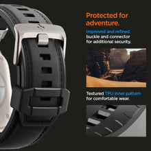 Заредете изображение във визуализатора на галерията – Spigen Durapro Armor PU Strap for Apple Watch 4/5/6/7/8/9/SE/Ultra 1/2 (42 / 44 / 45 / 49 mm) - Black
