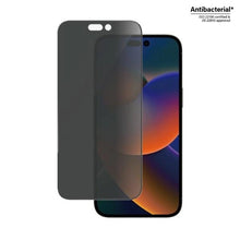 Заредете изображение във визуализатора на галерията – PanzerGlass Ultra-Wide Fit Antibacterial Privacy Tempered Glass for iPhone 14 Pro Max
