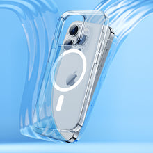 Заредете изображение във визуализатора на галерията – Benks Magnetic Crystal Case for Iphone 15 Pro transparent
