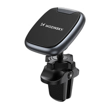 Заредете изображение във визуализатора на галерията – Wozinsky WUMTK magnetic phone holder for car air vent - black
