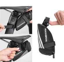 Заредете изображение във визуализатора на галерията – Rockbros C28 bicycle bag under the saddle - black
