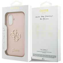 Заредете изображение във визуализатора на галерията – GUESS case for IPHONE 17 GUHCP17SSC4GSMP (Silicone W/ Big 4G Script) pink
