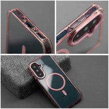Заредете изображение във визуализатора на галерията – Case for Samsung S25 FE / S26 FE Frame Clear Hybrid Mag Cover compatible with MagSafe powder pink

