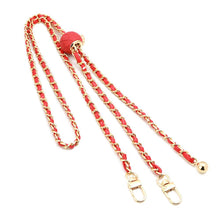 Заредете изображение във визуализатора на галерията – Chain / Rope with holder GLAMOUR fit all models 80mm max width RED
