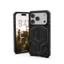 Заредете изображение във визуализатора на галерията – UAG Urban Armor Gear case MONARCH PRO compatible with MagSafe for IPHONE 17 Pro carbon fiber
