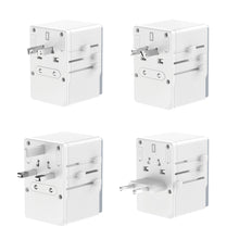 Заредете изображение във визуализатора на галерията – Dudao A65Pro 65W EU / US / JP / AUS / UK travel adapter 2x USB-C 2x USB-A - white
