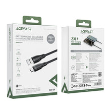 Заредете изображение във визуализатора на галерията – Acefast C8-04 USB-A / USB-C 3A cable - black
