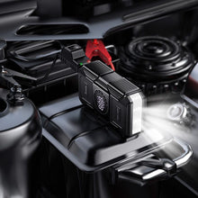 Заредете изображение във визуализатора на галерията – Powerbank 8000 mAh 2,4A 18W with a car jump-start function and air pump Hoco QS6 black
