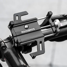 Заредете изображение във визуализатора на галерията – Rockbros 699-BK Aluminum Alloy Bicycle Phone Holder - Black
