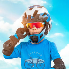 Заредете изображение във визуализатора на галерията – Rockbros 14110009003 photochromic cycling glasses for children 8-14 years old - green and white
