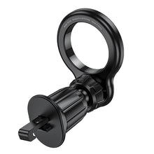 Заредете изображение във визуализатора на галерията – Borofone Car holder BH104 Path Ring magnetic to air vent black
