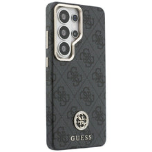 Заредете изображение във визуализатора на галерията – GUESS case for SAMSUNG S26 Ultra GUHMS26LP4GRMDEK (4G Rhinestone Round Logo MagSafe) black
