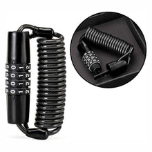 Заредете изображение във визуализатора на галерията – Rockbros T609 bicycle lock with 1.5 m combination - black
