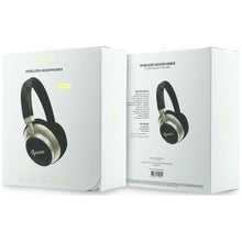 Заредете изображение във визуализатора на галерията – Wireless headphones Guess ENC 4G Gold Script Metal black
