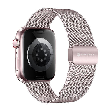 FORCELL F-DESIGN FA14 magnetic stainless steel strap for APPLE Watch 38 / 40 / 41 mm pink