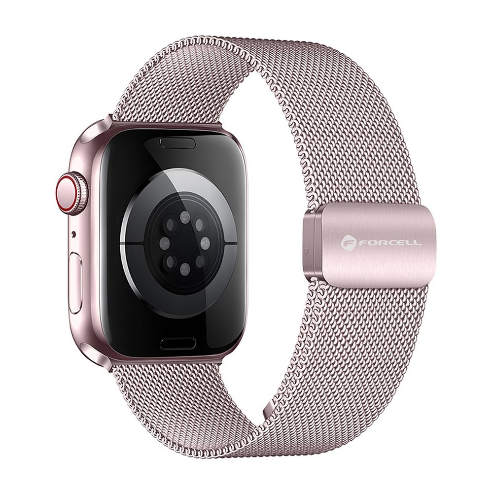 FORCELL F-DESIGN FA14 magnetic stainless steel strap for APPLE Watch 38 / 40 / 41 mm pink