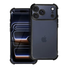 Заредете изображение във визуализатора на галерията – Гръб Antishock Electro за iPhone 17 Pro Max / 18 Pro Max (нисък ръб на камерата) - черен
