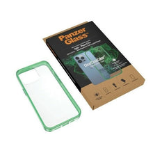 Заредете изображение във визуализатора на галерията – PanzerGlass ClearCase Antibacterial Military Grade Certified Case for iPhone 13 Pro - Transparent Green
