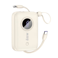 Заредете изображение във визуализатора на галерията – Powerbank Dudao K14 USB-A / USB-C 10000mAh - beige
