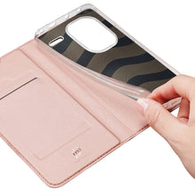 Заредете изображение във визуализатора на галерията – Dux Ducis Skin Pro case with flap and card slot for Xiaomi Redmi Note 13 Pro+ 5G - pink
