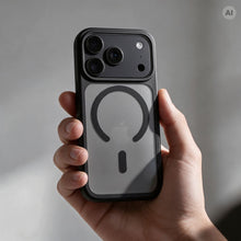 Заредете изображение във визуализатора на галерията – Case for iPhone 15 Forcell F-Protect Smoke Hybrid Premium Lite compatible with MagSafe black
