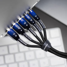 Заредете изображение във визуализатора на галерията – FORCELL F-ENERGY C351 cable USB A to Micro USB QC3.0 2,4A 18W Gradient 1 m black
