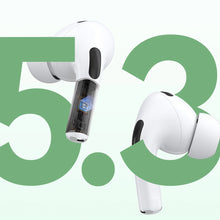 Заредете изображение във визуализатора на галерията – Dudao U19 in-ear TWS wireless Bluetooth 5.3 headphones with LED display - white
